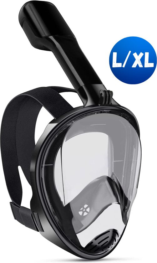 8720828504581 - Vertrex Tauchmaske mit Schnorchel L XL - Schnorchel - Tauchmaske Erwachsene und Kinder - Schnorchelmaske Kind - Schnorchelmasken