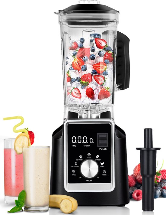 8720828504710 - Pro+ Power Blender - 2L - 2200W - 9 Geschwindigkeiten - Perfekt für Smoothies & Eiscreme-Zerkleinerung