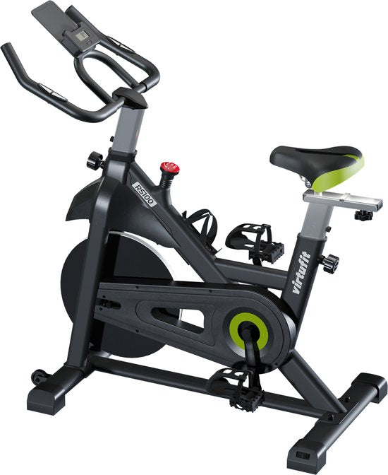 8720828510438 - VirtuFit RS100 Indoor Cycle - Indoor-Bike - Magnetisches Widerstandssystem - LCD-Bildschirm - Kompatibel mit Zwift & Kinomap - Mit Tablet-Halterung - 6 kg Schwungrad