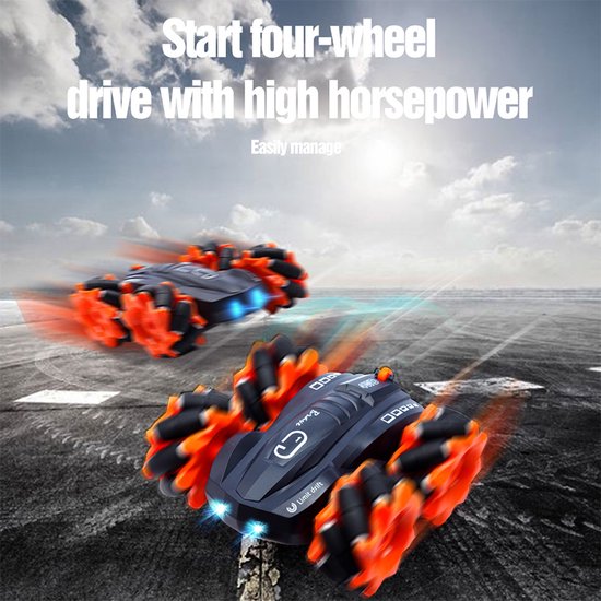 8720828512388 - RC Car - ferngesteuertes Stuntcar - Aufladen über USB - blau 8720828512388 - RC Car - ferngesteuertes Stuntcar - Aufladen über USB - blau