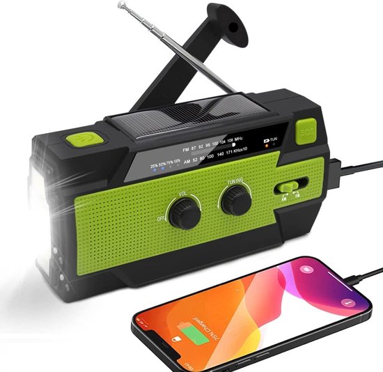 8720837430611 - Notfall-Radio - Solar-Notfall-Radio - Camping Outdoor Survival Radio - Powerbank - Taschenlampe - Solarstrom 8720837430611 - Notfall-Radio - Solar-Notfall-Radio - Camping Outdoor Survival Radio - Powerbank - Taschenlampe - Solarstrom