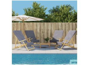 8720845407896 - Bonnevie - Strandtücher 4 Stk Anthrazit 60x135 cm Stoff 400 gsm vidaXL839931