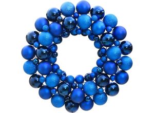 8720845408312 - Bonnevie - Weihnachtskranz Blau 45 cm Polystyrol vidaXL36133