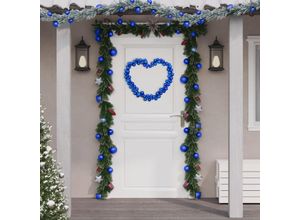 8720845408428 - Bonnevie - Kugelgirlande Blau 175 cm Polystyrol vidaXL364054