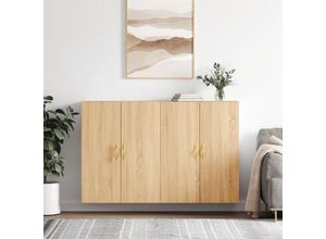 8720845408558 - Bonnevie - Wandschränke 2 Stk Wandhängeschrank Sonoma-Eiche 695x34x90 cm vidaXL