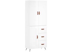 8720845412388 - Jinlefu - Highboard Hochglanz-Weiß 695x34x180 cm Holzwerkstoff vidaXL