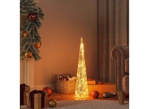 8720845416768 - Vidaxl - Leuchtkegel Weihnachtsdekoration 30 LEDs Warmweiß 60 cm Acryl Warmweiß