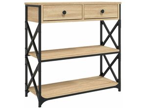 8720845421472 - KonsolentischBeistelltisch Sonoma-Eiche 75x28x75 cm Holzwerkstoff vidaXL