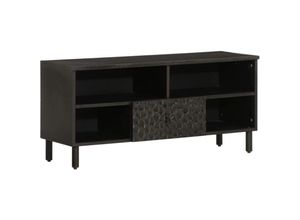 8720845422530 - Vidaxl - TV-Schrank 100x33x46 cm Massivholz Mango Schwarz