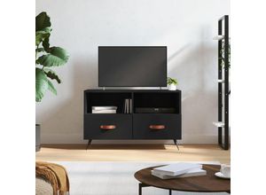 8720845426101 - Bonnevie - TV-SchrankTV-Möbel Schwarz 80x36x50 cm Holzwerkstoff vidaXL