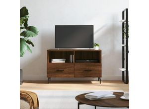 8720845426644 - Bonnevie - TV-SchrankTV-Möbel Braun Eichen-Optik 80x36x50 cm Holzwerkstoff vidaXL