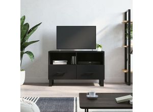 8720845426668 - Bonnevie - TV-SchrankTV-Möbel Schwarz 80x36x50 cm Holzwerkstoff vidaXL