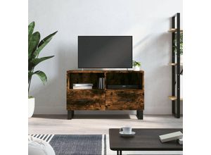 8720845426705 - Bonnevie - TV-SchrankTV-Möbel Räuchereiche 80x36x50 cm Holzwerkstoff vidaXL