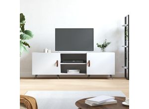 8720845426736 - Bonnevie - TV-SchrankTV-Möbel Weiß 150x30x50 cm Holzwerkstoff vidaXL