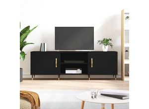 8720845426828 - Bonnevie - TV-SchrankTV-Möbel Schwarz 150x30x50 cm Holzwerkstoff vidaXL