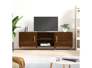 8720845426880 - Bonnevie - TV-SchrankTV-Möbel Braun Eichen-Optik 150x30x50 cm Holzwerkstoff vidaXL