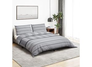 8720845432348 - Bonnevie - Bettwäsche-Set Grau 140x200 cm Baumwolle vidaXL310077 8720845432348 - Bonnevie - Bettwäsche-Set Grau 140x200 cm Baumwolle vidaXL310077