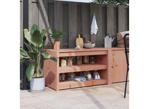 8720845433543 - Bonnevie - Outdoor-Küchenschrank 106x55x64 cm Massivholz Douglasie vidaXL92688