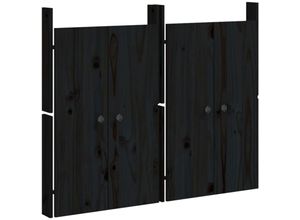 8720845433802 - Türen für Outdoor-Küche 2 Stk Schwarz 50x9x82 cm Kiefernholz vidaXL