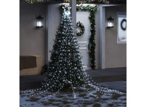 8720845434946 - Weihnachtsbaum-Beleuchtung 320 LEDs Kaltweiß 375 cm vidaXL - Kaltweiß