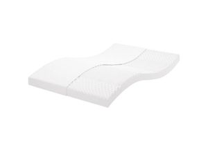 8720845436933 - Bonnevie - Schaumstoffmatratze Weiß 120x200 cm 7-Zonen Härtegrad 20 ild vidaXL85841 8720845436933 - Bonnevie - Schaumstoffmatratze Weiß 120x200 cm 7-Zonen Härtegrad 20 ild vidaXL85841