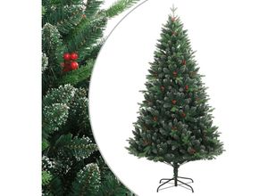 8720845442521 - Vidaxl - Künstlicher Weihnachtsbaum Klappbar mit Roten Beeren 120 cm