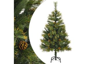 8720845443160 - Vidaxl - Künstlicher Weihnachtsbaum Klappbar mit Zapfen 120 cm