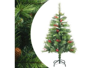 8720845443221 - Vidaxl - Künstlicher Weihnachtsbaum Klappbar mit Zapfen & Beeren 150 cm