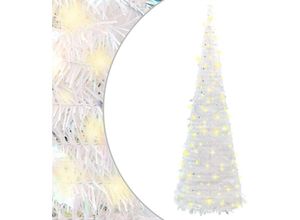 8720845472450 - Vidaxl - Pop-Up-Weihnachtsbaum Künstlich 100 LEDs Weiß 150 cm 205996