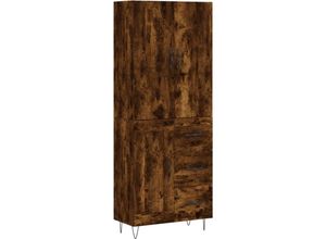 8720845475321 - Highboard Sideboard Räuchereiche 695x34x180 cm Holzwerkstoff vidaXL