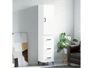 8720845482718 - Vidaxl - Highboard Weiß 345x34x180 cm Holzwerkstoff Weiß