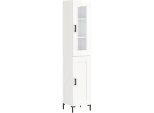 8720845489137 - Jinlefu - Highboard Hochglanz-Weiß 345x34x180 cm Holzwerkstoff vidaXL