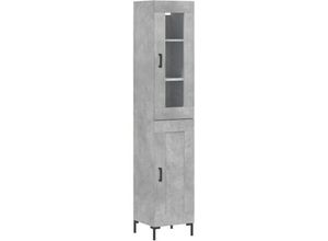 8720845489151 - Highboard，Kommode Betongrau 345x34x180 cm Holzwerkstoff vidaXL