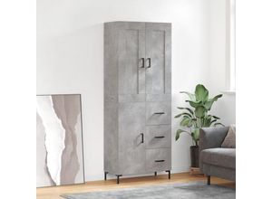 8720845492359 - Bonnevie - HighboardKommode Betongrau 695x34x180 cm Holzwerkstoff vidaXL 8720845492359 - Bonnevie - HighboardKommode Betongrau 695x34x180 cm Holzwerkstoff vidaXL