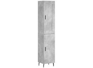 8720845495718 - Jinlefu - Highboard Betongrau 345x34x180 cm Holzwerkstoff vidaXL