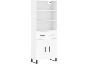 8720845499594 - Vidaxl - Highboard Weiß 695x34x180 cm Holzwerkstoff