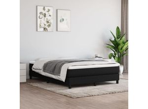 8720845545789 - Vidaxl - Boxspringbett mit Matratze Schwarz 140x200 cm Stoff Schwarz