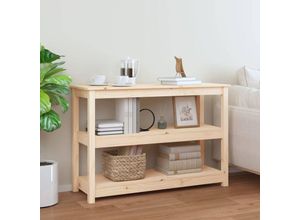 8720845556150 - Bonnevie - KonsolentischFlurtisch 110x40x74 cm Massivholz Kiefer vidaXL 8720845556150 - Bonnevie - KonsolentischFlurtisch 110x40x74 cm Massivholz Kiefer vidaXL