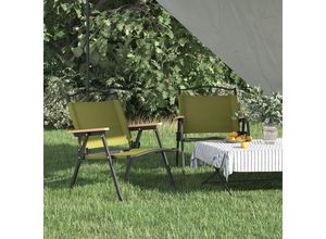 8720845577674 - Bonnevie - Campingstühle 2 Stk Grün 54x43x59 cm Oxford-Gewebe vidaXL761923