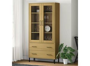 8720845577995 - Bonnevie - BücherschrankStandregal oslo Metallbeine Braun 85x35x1725 cm Massivholz vidaXL 8720845577995 - Bonnevie - BücherschrankStandregal oslo Metallbeine Braun 85x35x1725 cm Massivholz vidaXL
