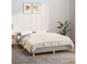 8720845601737 - Gewichtsdecke，Gewichtete Decke Hellcreme 120x180 cm 9 kg Stoff vidaXL