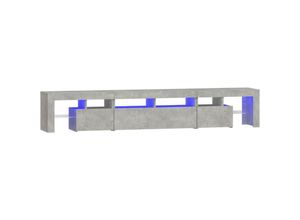 8720845649371 - Bonnevie - TV-Schrank mit LED-Leuchten Betongrau 230x365x40 cm vidaXL12264