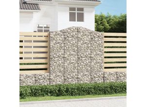 8720845650643 - Bonnevie - Gabione mit Hochbogen Gabione Hochbeet 200x50x220 240 cm Verzinktes Eisen vidaXL 8720845650643 - Bonnevie - Gabione mit Hochbogen Gabione Hochbeet 200x50x220 240 cm Verzinktes Eisen vidaXL