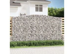 8720845650742 - Bonnevie - Gabione mit Hochbogen Gabione Hochbeet 400x30x220 240 cm Verzinktes Eisen vidaXL