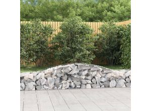 8720845651954 - Bonnevie - Gabione mit Hochbogen Gabione Hochbeet 400x50x40 60 cm Verzinktes Eisen vidaXL