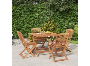 8720845654313 - Bonnevie - 5-tlg Garten-Essgruppe Massivholz Akazie vidaXL732550 8720845654313 - Bonnevie - 5-tlg Garten-Essgruppe Massivholz Akazie vidaXL732550