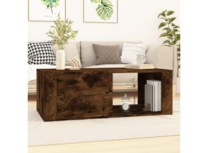 8720845667061 - Bonnevie - Couchtische Kaffeetisch Räuchereiche 100x505x35 cm Holzwerkstoff vidaXL