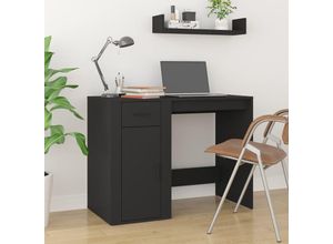 8720845668068 - Bonnevie - ComputertischSchreibtisch Schwarz 100x49x75 cm Holzwerkstoff vidaXL