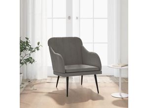 8720845676612 - Bonnevie - Sessel Dunkelgrau 63x76x80 cm Samt vidaXL958809 8720845676612 - Bonnevie - Sessel Dunkelgrau 63x76x80 cm Samt vidaXL958809