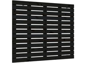 8720845684150 - Bonnevie - Wand-KopfteilBetthaupt Schwarz 81x3x915 cm Massivholz Kiefer vidaXL